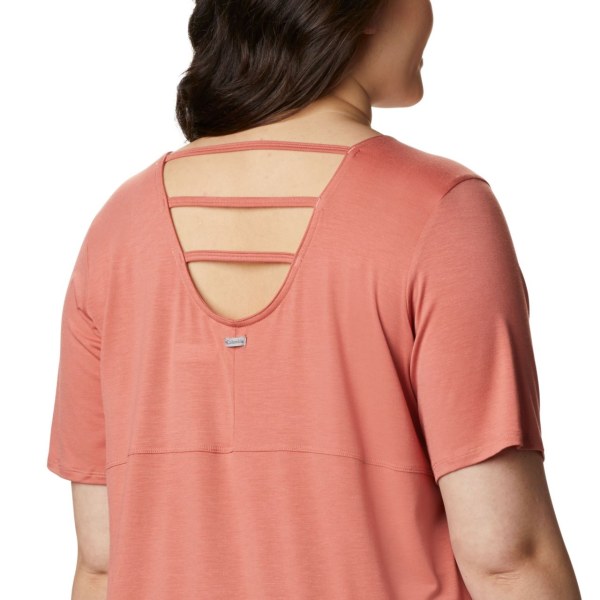 Tricko Columbia Essential Elements Kratke Sleeve Plus Size Damske Tmavo Koralove | SK-GBW-329581