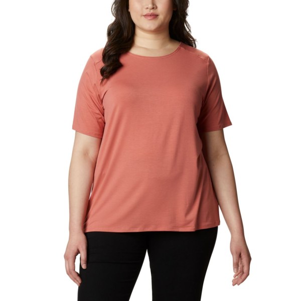 Tricko Columbia Essential Elements Kratke Sleeve Plus Size Damske Tmavo Koralove | SK-GBW-329581