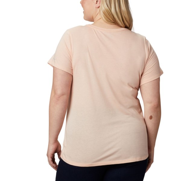 Tricko Columbia Hidden Lake Crew Plus Size Damske Ruzove | SK-STZ-659430