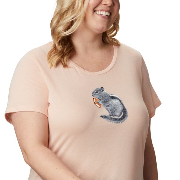 Tricko Columbia Hidden Lake Crew Plus Size Damske Ruzove | SK-STZ-659430