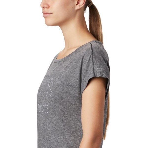 Tricko Columbia High Dune Kratke Sleeve Damske Čierne | SK-WUQ-541073