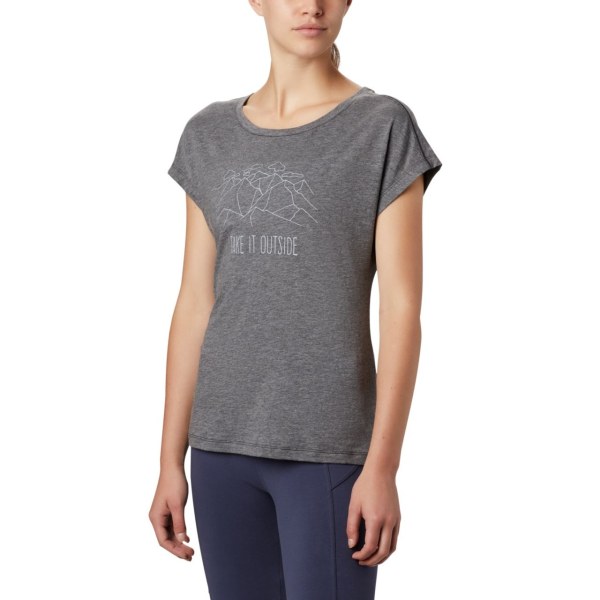 Tricko Columbia High Dune Kratke Sleeve Damske Čierne | SK-WUQ-541073