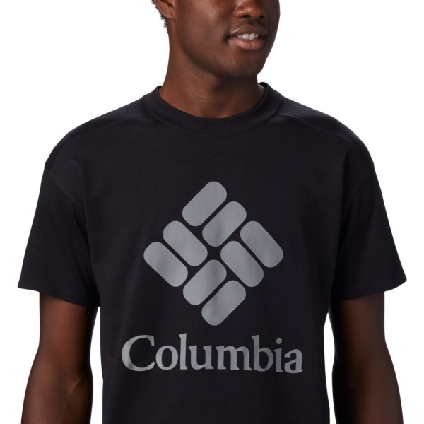Tricko Columbia Lodge Logo Panske Čierne Siva | SK-LZV-314580