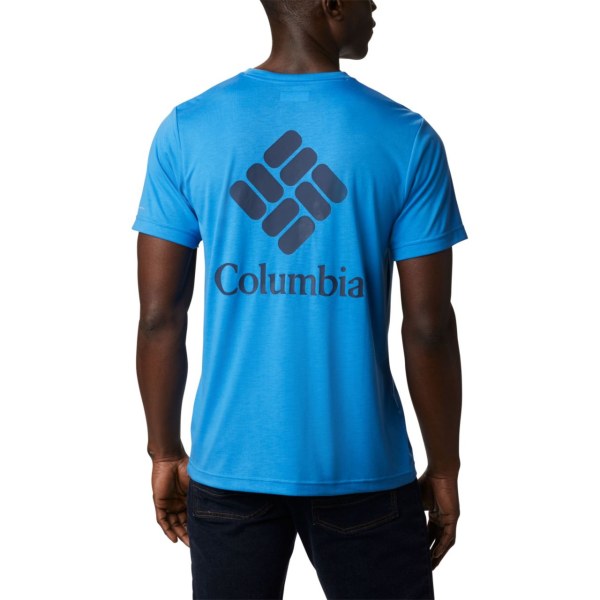 Tricko Columbia Maxtrail Logo Panske Modre Modre | SK-FOZ-745289