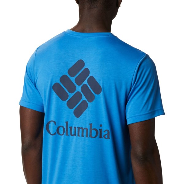 Tricko Columbia Maxtrail Logo Panske Modre Modre | SK-FOZ-745289