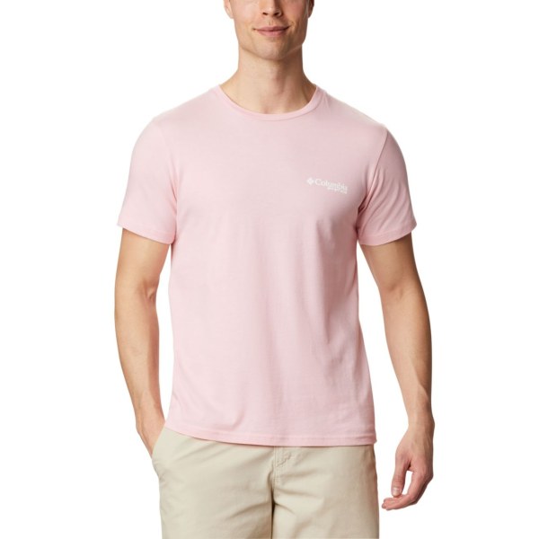 Tricko Columbia PFG Crown Panske Ruzove | SK-BXF-784193