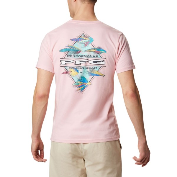 Tricko Columbia PFG Crown Panske Ruzove | SK-BXF-784193