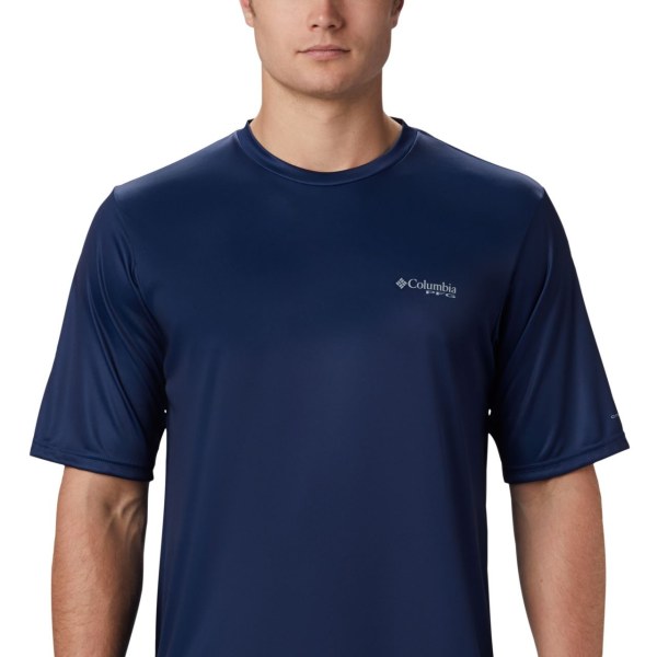 Tricko Columbia PFG Terminal Tackle Tribal Fish Kratke Sleeve Panske Tmavo Siva | SK-SQX-103479