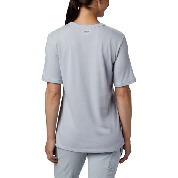 Tricko Columbia PFG Triangle Damske Siva Modre | SK-IND-386750