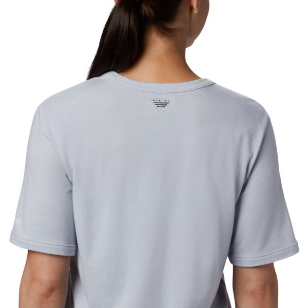 Tricko Columbia PFG Triangle Damske Siva Modre | SK-IND-386750