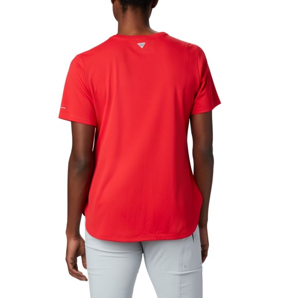 Tricko Columbia PFG Zero II Kratke Sleeve Damske Červené | SK-FMW-401927