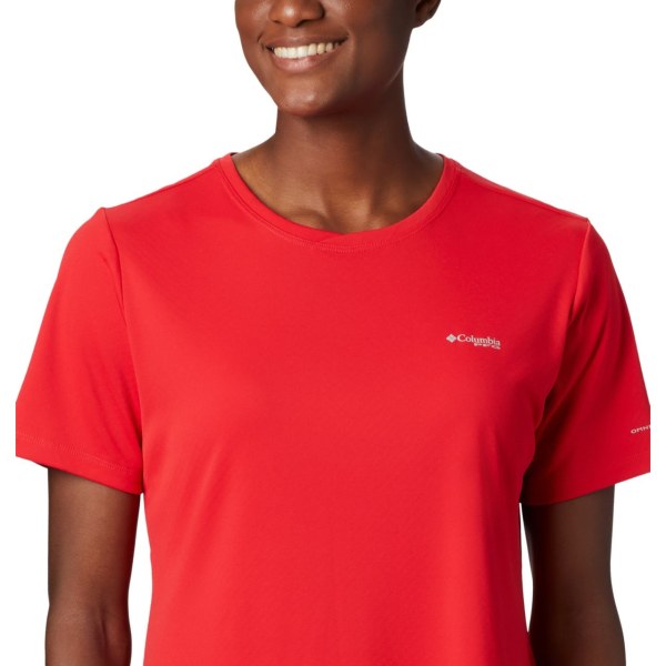 Tricko Columbia PFG Zero II Kratke Sleeve Damske Červené | SK-FMW-401927