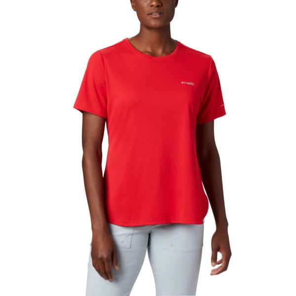 Tricko Columbia PFG Zero II Kratke Sleeve Damske Červené | SK-FMW-401927