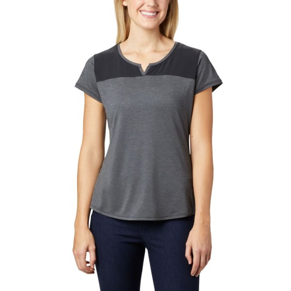 Tricko Columbia Place To Place II Kratke Sleeve Damske Čierne | SK-YRV-691042
