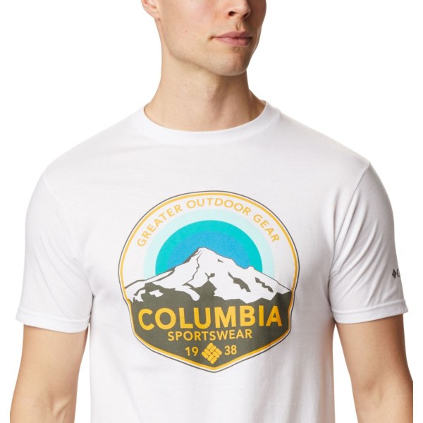 Tricko Columbia Rambler Panske Biele | SK-XFR-329064