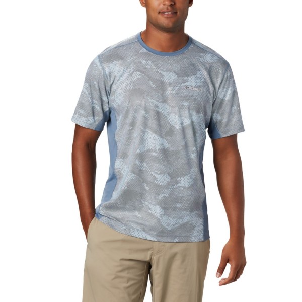 Tricko Columbia Solar Chill 2.0 Kratke Sleeve Panske Modre | SK-TSB-935210
