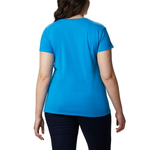Tricko Columbia Solar Shield Grafika Plus Size Damske Modre | SK-BNQ-185239