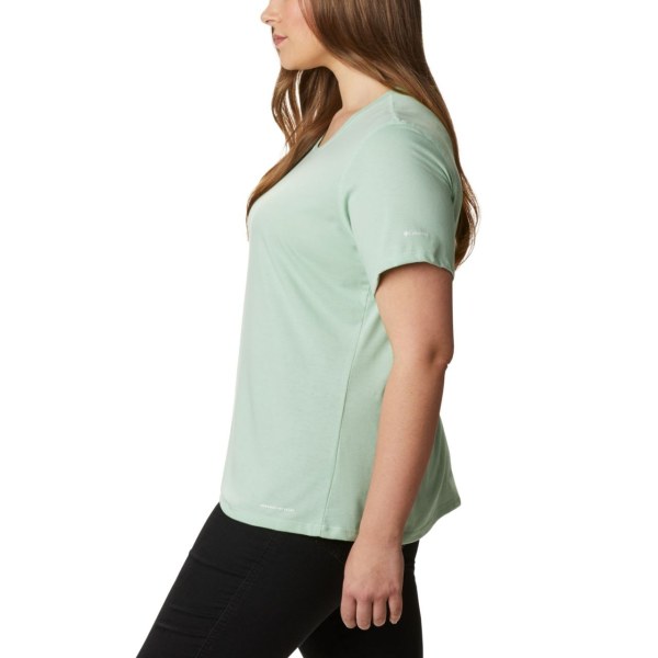 Tricko Columbia Solar Shield Kratke Sleeve Plus Size Damske Mätové | SK-AHB-246057