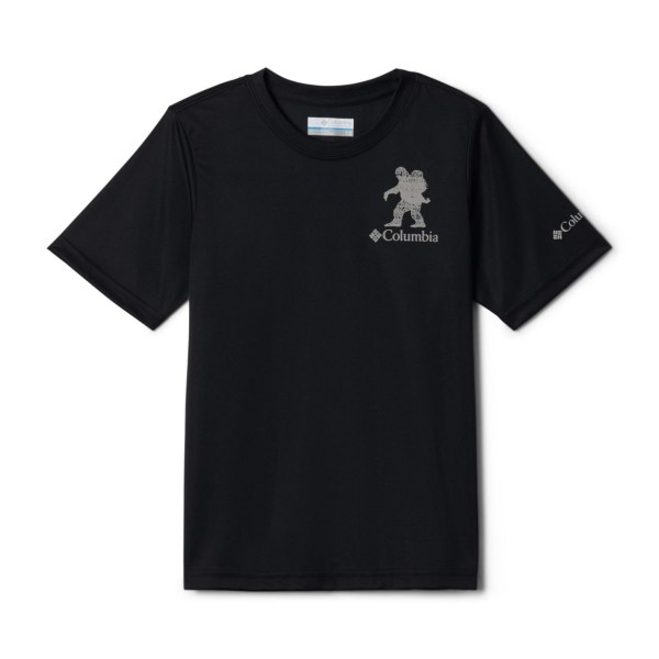 Tricko Columbia Terra Trailove Kratke Sleeve Chlapcenske Čierne | SK-NFX-605983