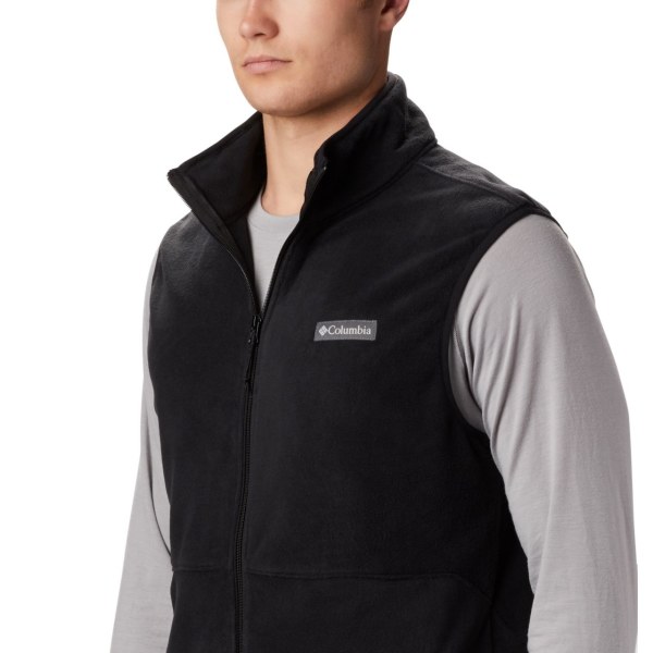 Vesty Columbia Basin Trailove Fleece Panske Čierne | SK-AID-178392