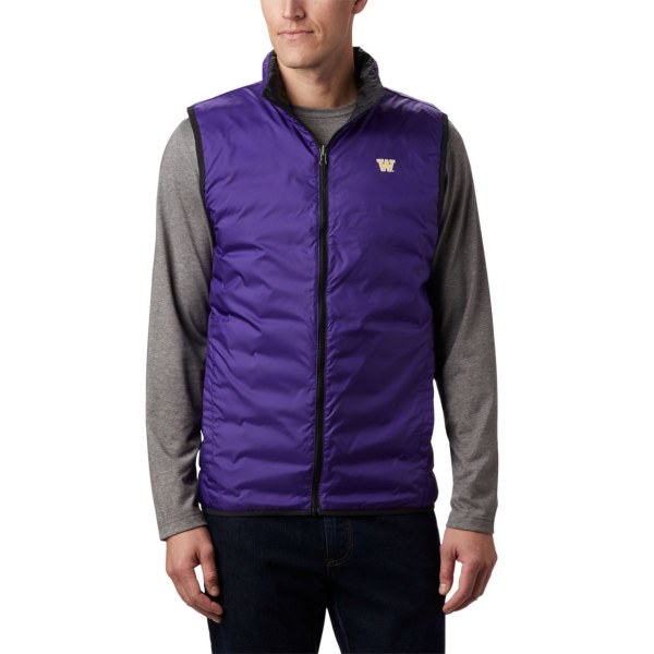 Vesty Columbia Collegiate Lake 22 Reversible - Washington Panske Čierne Nachový | SK-JXT-297431