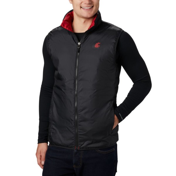 Vesty Columbia Collegiate Lake 22 Reversible - Washington State Panske Červené Čierne | SK-ZKV-289046