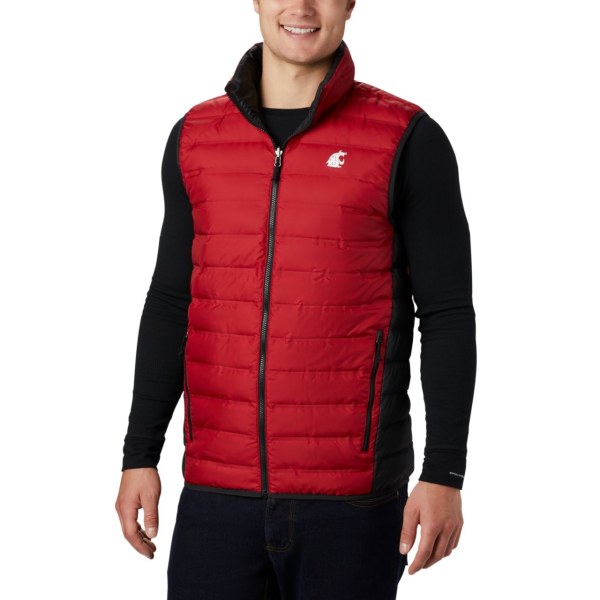 Vesty Columbia Collegiate Lake 22 Reversible - Washington State Panske Červené Čierne | SK-ZKV-289046