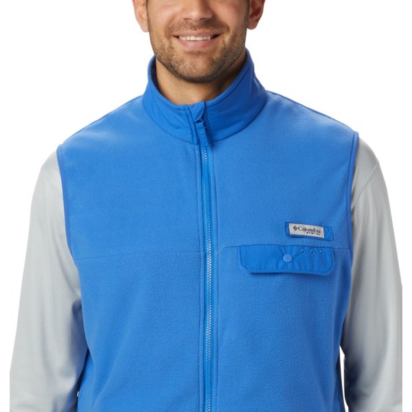 Vesty Columbia M Harborside II Fleece Panske Modre | SK-MRG-307165