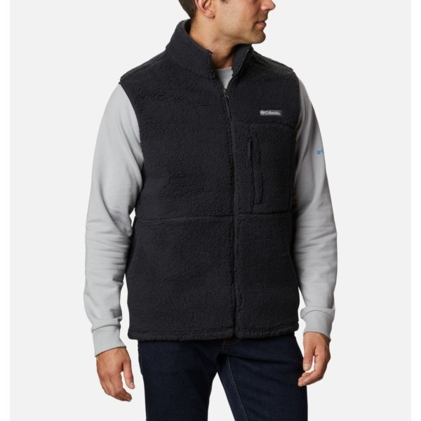Vesty Columbia Mountainside Sherpa Fleece Panske Čierne | SK-YTM-597612
