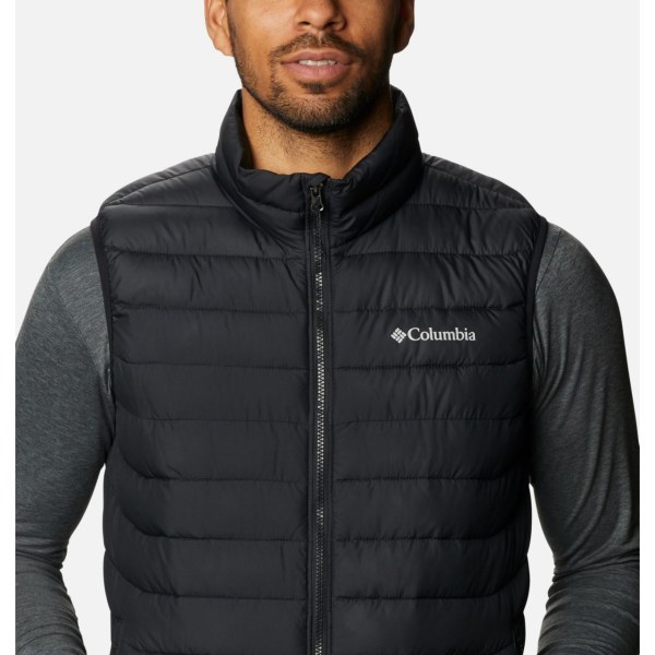 Vesty Columbia Powder Lite Panske Čierne | SK-YNQ-045917