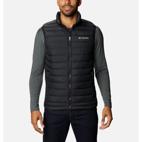 Vesty Columbia Powder Lite Panske Čierne | SK-YNQ-045917